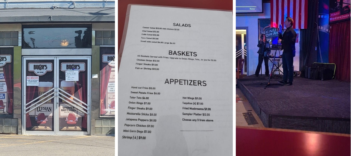 Bugsy's Menu